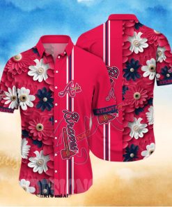 Atlanta Braves MLB Flower Unisex Full Printed Hawaiian Shirt