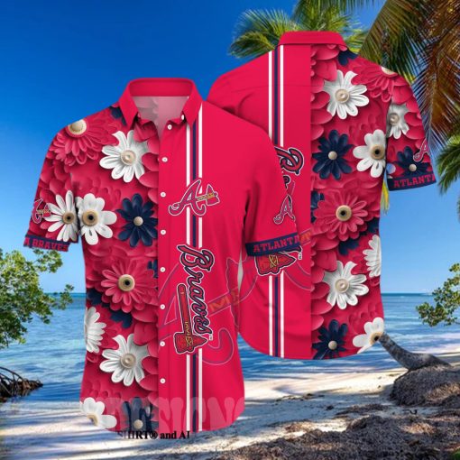 Atlanta Braves MLB Flower Unisex Full Printed Hawaiian Shirt