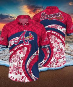 Atlanta Braves MLB Palm 3D Hawaiian Shirt For Men Women
