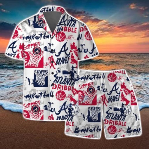 Atlanta Braves MLB Team Logo Street Style Design Hawaiian Shirt & Short