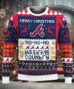 Atlanta Braves Merry Christmas Ugly Christmas Sweaters