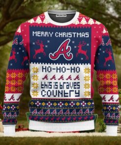 Atlanta Braves Merry Christmas  Ugly Christmas Sweaters