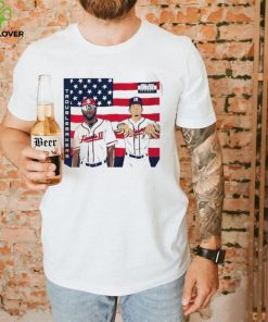 Atlanta Braves Michael Harris II and Vaughn Grissom troublemakers American flag shirt