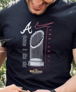 Atlanta Braves Nike 2021 World Series Champions Just Roster T Shirt