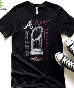Atlanta Braves Nike 2021 World Series Champions Just Roster T Shirt