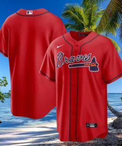 Atlanta Braves Nike Official Replica Alternate Jersey Mens