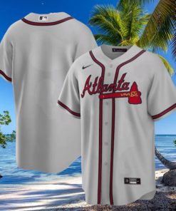 Atlanta Braves Nike Official Replica Road Jersey Mens