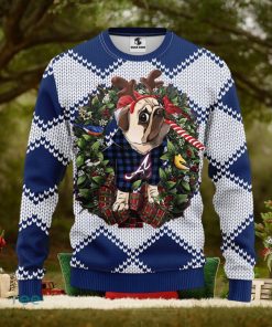 Atlanta Braves Pub Dog Christmas Ugly Sweater