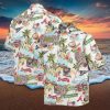 Poker seamless blue pattern hawaiian shirt