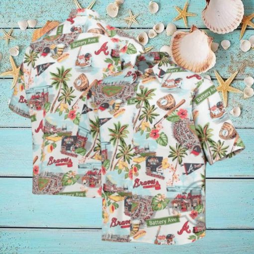 Atlanta Braves Reyn Spooner Scenic Hawaiian Shirt