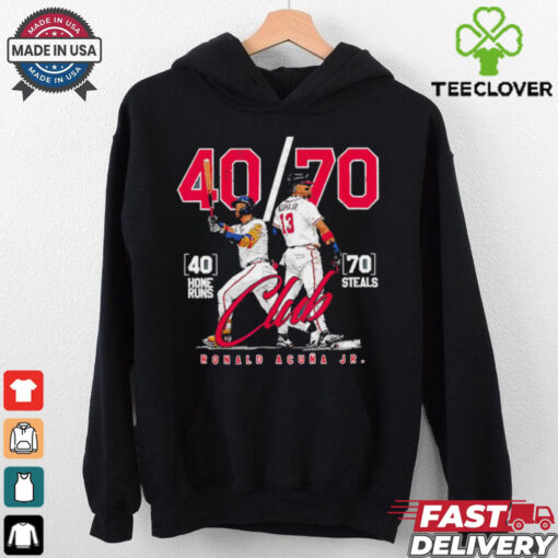 Atlanta Braves Ronald Acuna Jr 40 home runs 70 steals retro shirt
