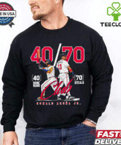 Atlanta Braves Ronald Acuna Jr 40 home runs 70 steals retro shirt