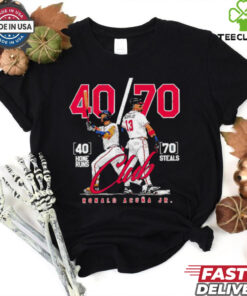 Atlanta Braves Ronald Acuna Jr 40 home runs 70 steals retro shirt