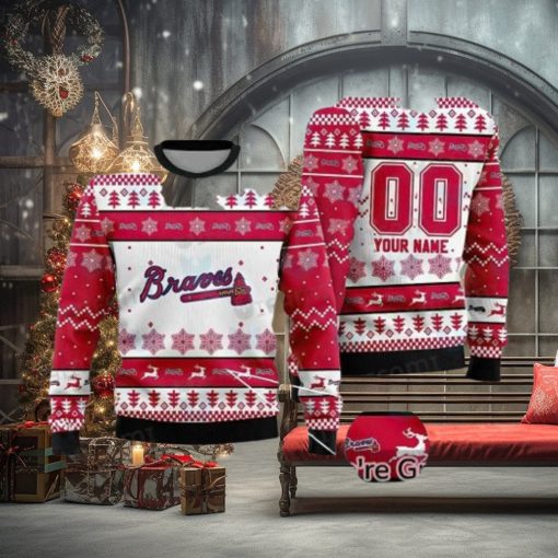 Atlanta Braves Ugly Sweater Custom Unique Atlanta Braves Gifts