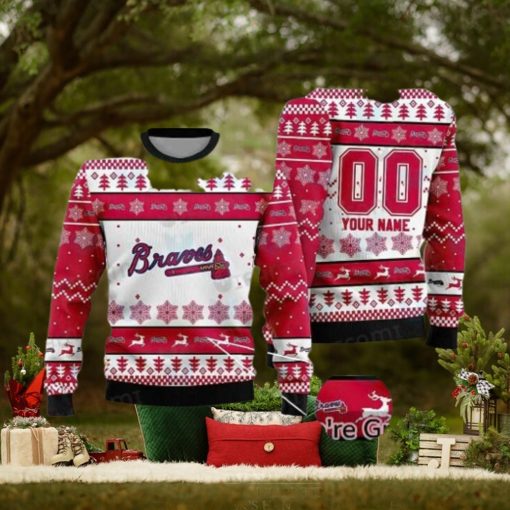 Atlanta Braves Ugly Sweater Custom Unique Atlanta Braves Gifts
