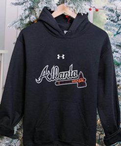 Atlanta Braves Under Armour Women's Passion Road Team Font Scoop Performance Tri Blend T Shirt