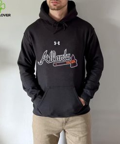 Atlanta Braves Under Armour Women's Passion Road Team Font Scoop Performance Tri Blend T Shirt