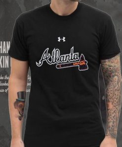Atlanta Braves Under Armour Women's Passion Road Team Font Scoop Performance Tri Blend T Shirt