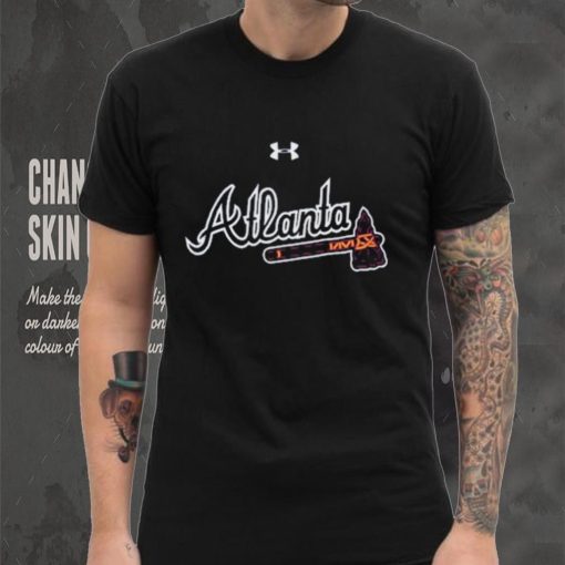 Atlanta Braves Under Armour Women’s Passion Road Team Font Scoop Performance Tri Blend T Shirt
