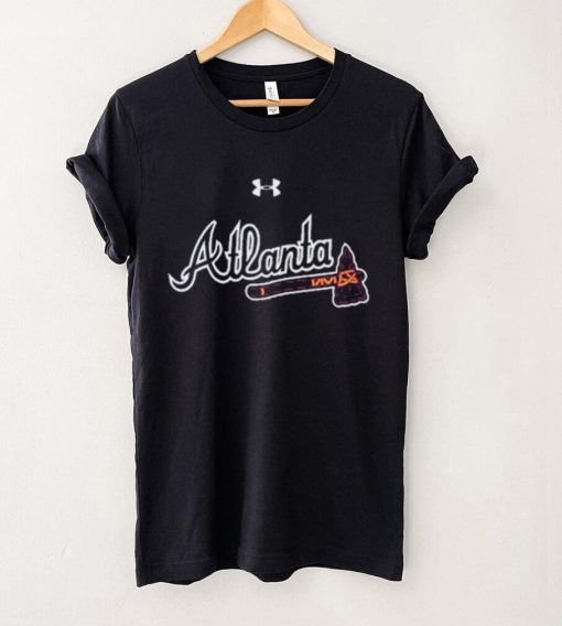 Atlanta Braves Under Armour Women’s Passion Road Team Font Scoop Performance Tri Blend T Shirt