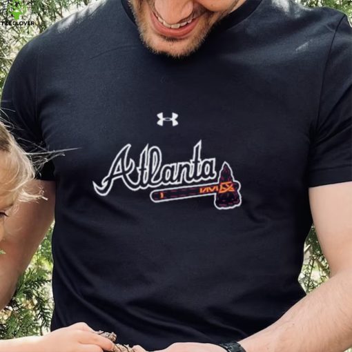 Atlanta Braves Under Armour Women’s Passion Road Team Font Scoop Performance Tri Blend T Shirt
