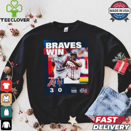 Atlanta Braves Win 3 0 New York Mets 2024 October Baseball Matchup shirt
