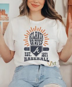 Atlanta Braves Youth Sun Burst T Shirt