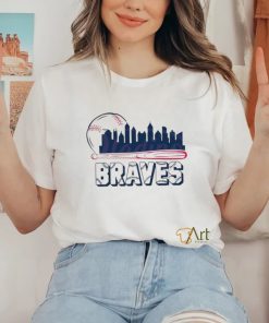 Atlanta Braves baseball city skyline shirt