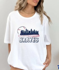 Atlanta Braves baseball city skyline shirt