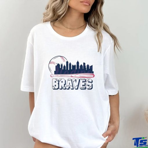 Atlanta Braves baseball city skyline shirt
