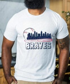 Atlanta Braves baseball city skyline shirt
