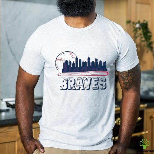 Atlanta Braves baseball city skyline shirt