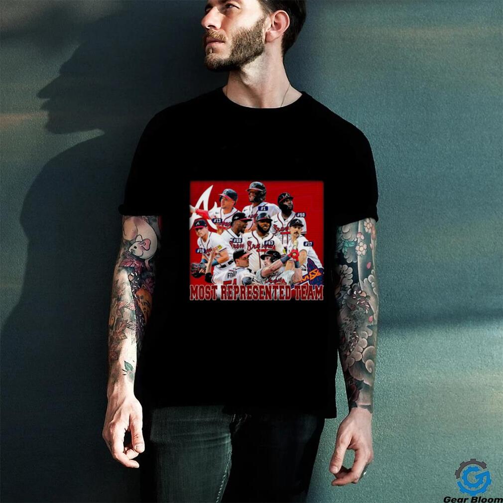 Atlanta Braves most represented team shirt Atlanta Braves most represented team shirt