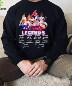 Atlanta Braves players legends signatures shirt