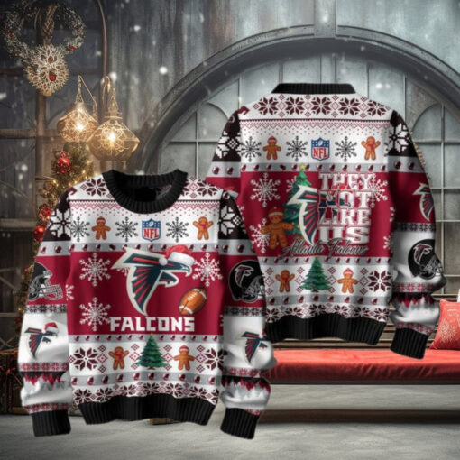 Atlanta Falcons 2024 They Not Like Us Falcons Christmas Ugly Sweater