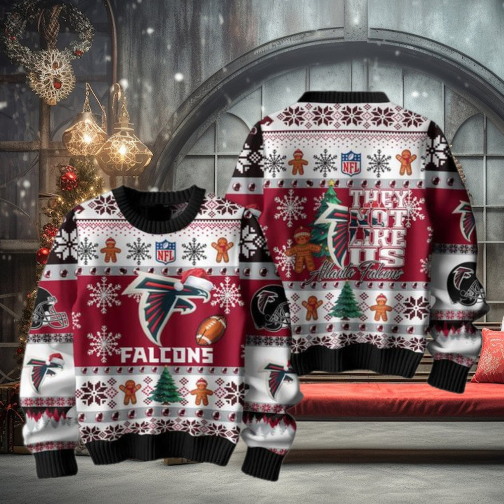 Atlanta Falcons 2024 They Not Like Us Falcons Christmas Ugly Sweater Atlanta Falcons 2024 They Not Like Us Falcons Christmas Ugly Sweater