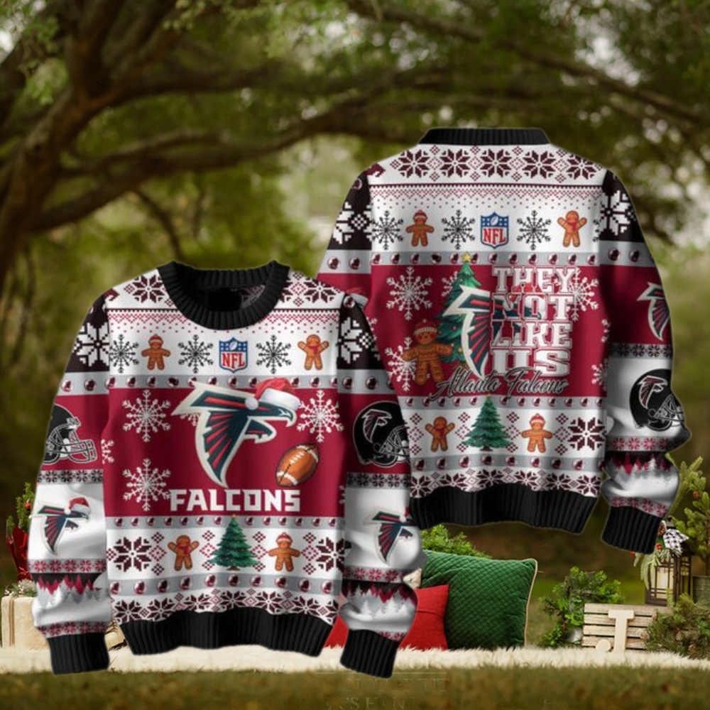 Atlanta Falcons 2024 They Not Like Us Falcons Christmas Ugly Sweater Atlanta Falcons 2024 They Not Like Us Falcons Christmas Ugly Sweater