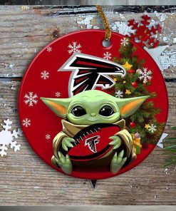 Atlanta Falcons Baby Yoda Ornament Christmas Tree Decorations NFL Gifts