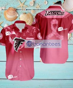 Atlanta Falcons Breast Cancer Awareness Tropical Hawaiian Shirt Gift For Men And Women