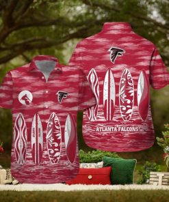 Atlanta Falcons Button Up Shirt Hawaiian Tropical Short Sleeve Unique Design