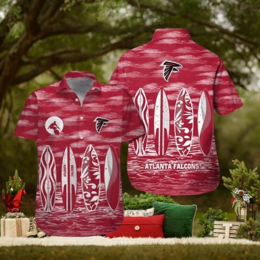 Atlanta Falcons Button Up Shirt Hawaiian Tropical Short Sleeve Unique Design