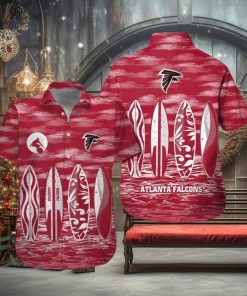 Atlanta Falcons Button Up Shirt Hawaiian Tropical Short Sleeve Unique Design