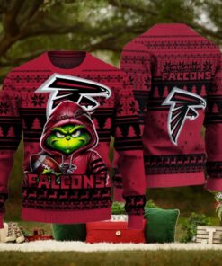 Atlanta Falcons Christmas Grinch Knitted Sweater