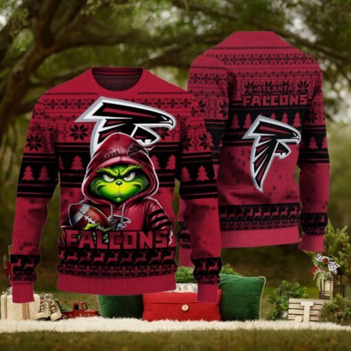 Atlanta Falcons Christmas Grinch Knitted Sweater