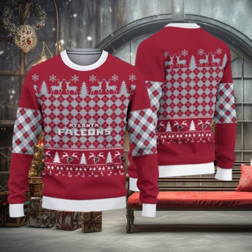 Atlanta Falcons Christmas Pattern 3D Warm Ugly Sweater