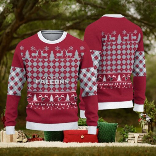 Atlanta Falcons Christmas Pattern 3D Warm Ugly Sweater