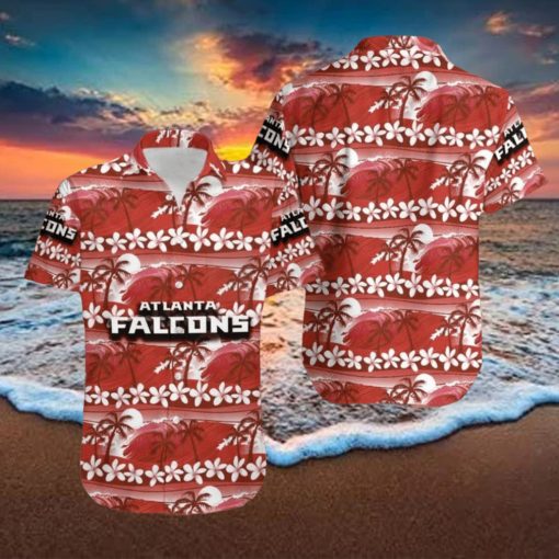 Atlanta Falcons Coconut Tree Pattern Hawaiian Shirt For Men Women