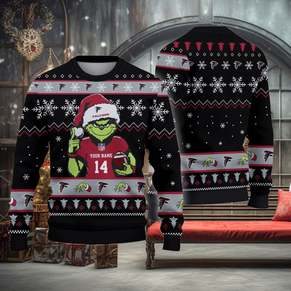 Atlanta Falcons Custom Chrismas Ugly Sweater Atlanta Falcons Custom Chrismas Ugly Sweater