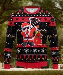 Atlanta Falcons Dabbing Santa Claus Ugly Christmas Sweater