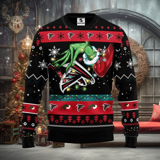 Atlanta Falcons Grinch Christmas Ugly Sweater